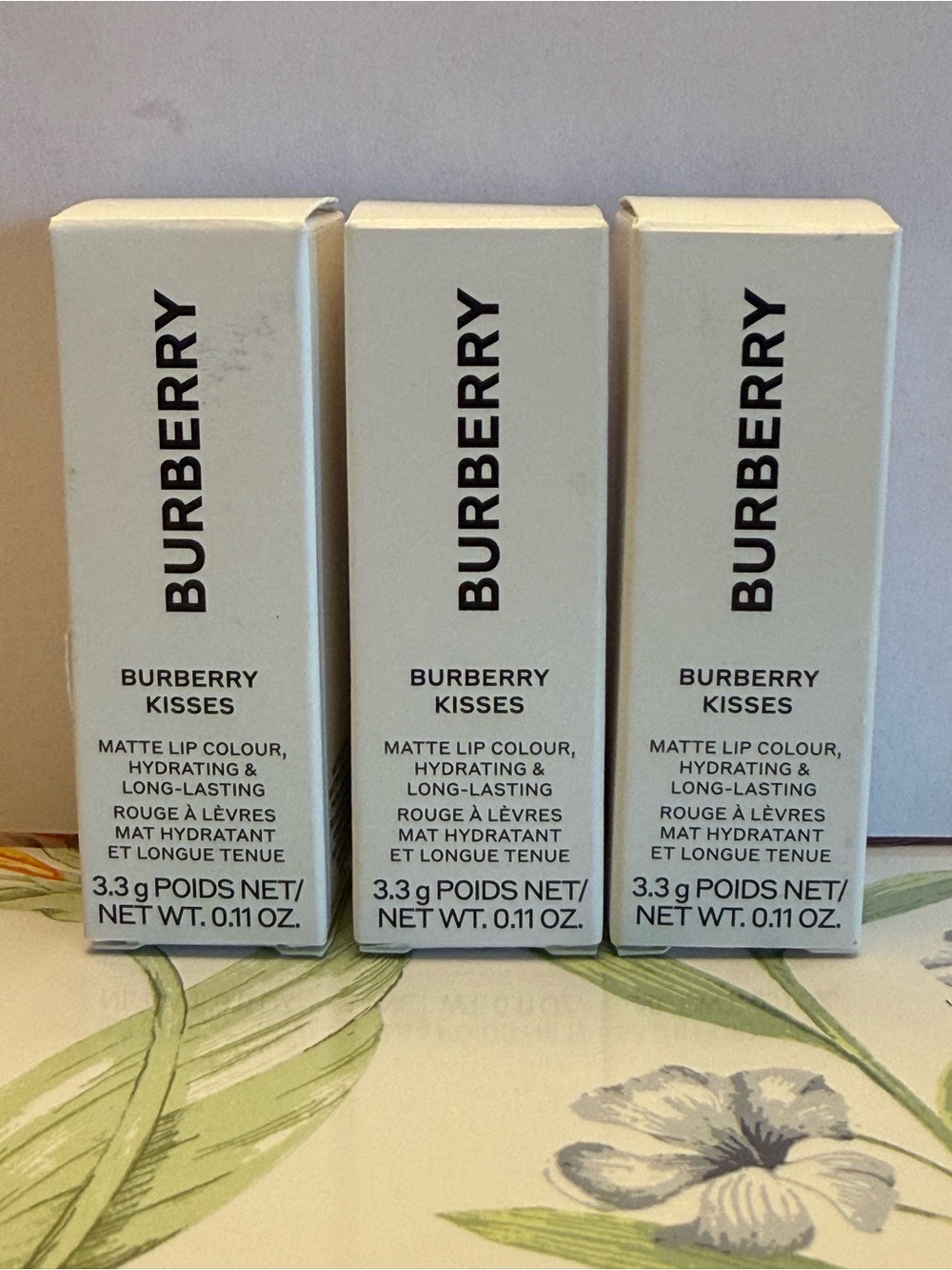 Burberry Matte Lip Colour Trio — Cream Packaging